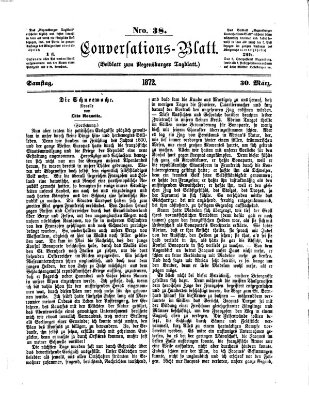 Regensburger Conversations-Blatt (Regensburger Tagblatt) Samstag 30. März 1872