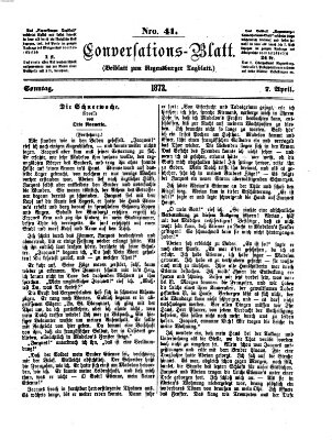 Regensburger Conversations-Blatt (Regensburger Tagblatt) Sonntag 7. April 1872