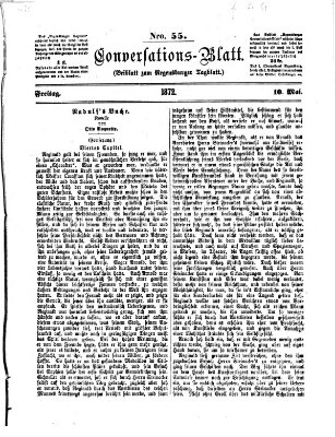 Regensburger Conversations-Blatt (Regensburger Tagblatt) Freitag 10. Mai 1872