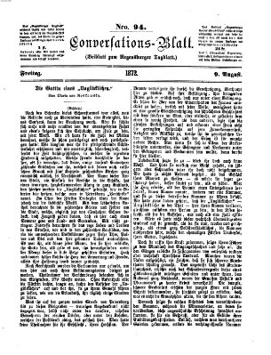 Regensburger Conversations-Blatt (Regensburger Tagblatt) Freitag 9. August 1872