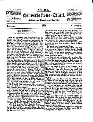 Regensburger Conversations-Blatt (Regensburger Tagblatt) Sonntag 6. Oktober 1872