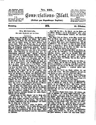 Regensburger Conversations-Blatt (Regensburger Tagblatt) Sonntag 13. Oktober 1872