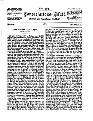 Regensburger Conversations-Blatt (Regensburger Tagblatt) Freitag 18. Oktober 1872