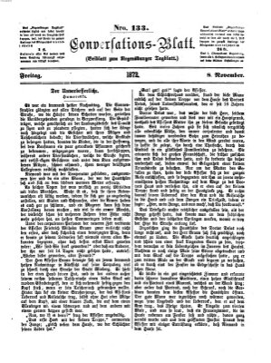 Regensburger Conversations-Blatt (Regensburger Tagblatt) Freitag 8. November 1872