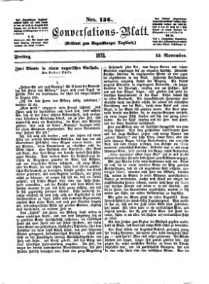 Regensburger Conversations-Blatt (Regensburger Tagblatt) Freitag 15. November 1872