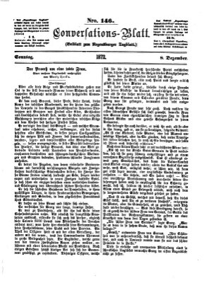 Regensburger Conversations-Blatt (Regensburger Tagblatt) Sonntag 8. Dezember 1872