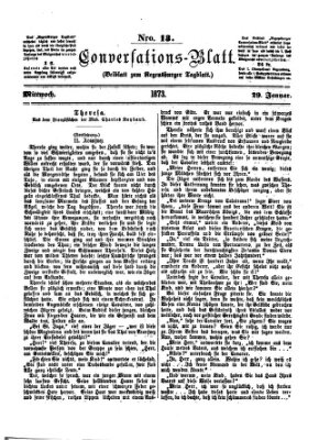 Regensburger Conversations-Blatt (Regensburger Tagblatt) Mittwoch 29. Januar 1873