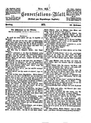 Regensburger Conversations-Blatt (Regensburger Tagblatt) Freitag 28. Februar 1873