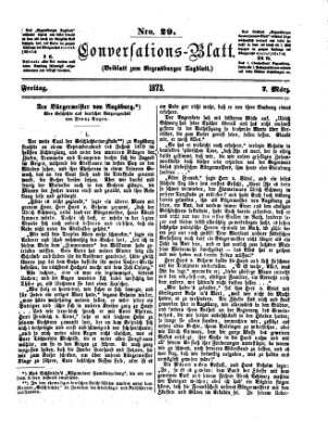 Regensburger Conversations-Blatt (Regensburger Tagblatt) Freitag 7. März 1873