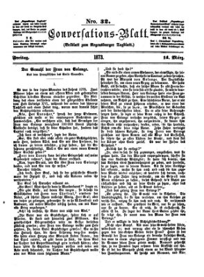 Regensburger Conversations-Blatt (Regensburger Tagblatt) Freitag 14. März 1873