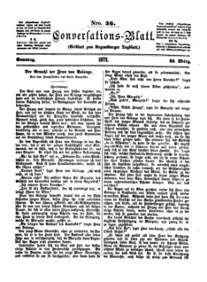 Regensburger Conversations-Blatt (Regensburger Tagblatt) Sonntag 23. März 1873