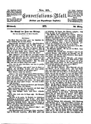 Regensburger Conversations-Blatt (Regensburger Tagblatt) Mittwoch 26. März 1873