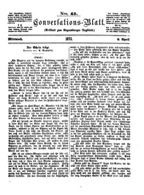 Regensburger Conversations-Blatt (Regensburger Tagblatt) Mittwoch 9. April 1873