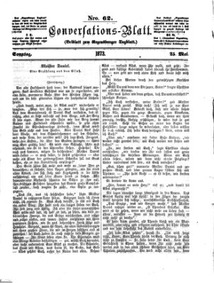 Regensburger Conversations-Blatt (Regensburger Tagblatt) Sonntag 25. Mai 1873