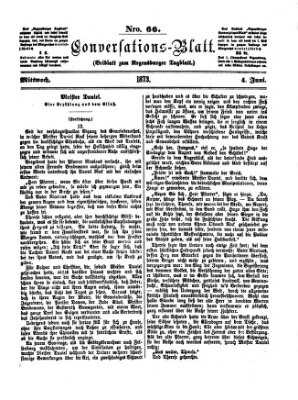 Regensburger Conversations-Blatt (Regensburger Tagblatt) Mittwoch 4. Juni 1873