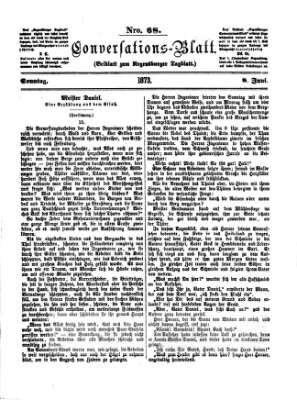 Regensburger Conversations-Blatt (Regensburger Tagblatt) Sonntag 8. Juni 1873