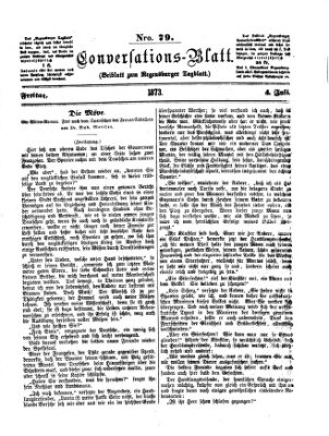 Regensburger Conversations-Blatt (Regensburger Tagblatt) Freitag 4. Juli 1873