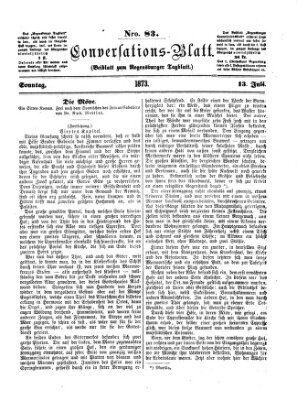 Regensburger Conversations-Blatt (Regensburger Tagblatt) Sonntag 13. Juli 1873