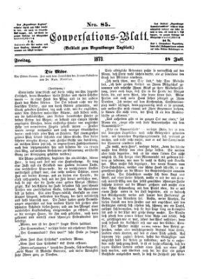 Regensburger Conversations-Blatt (Regensburger Tagblatt) Freitag 18. Juli 1873