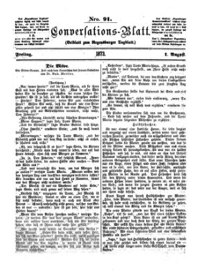 Regensburger Conversations-Blatt (Regensburger Tagblatt) Freitag 1. August 1873