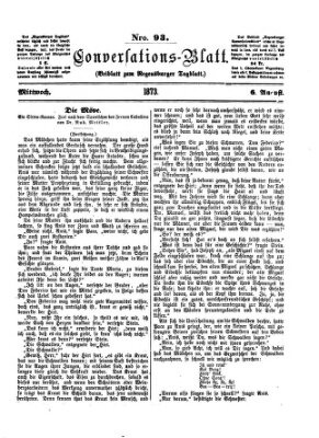 Regensburger Conversations-Blatt (Regensburger Tagblatt) Mittwoch 6. August 1873