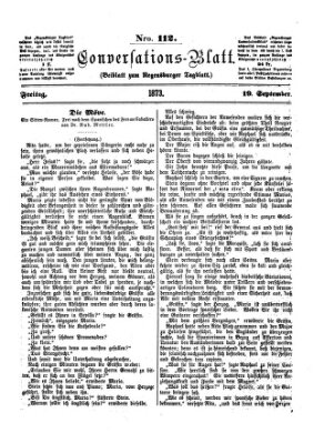 Regensburger Conversations-Blatt (Regensburger Tagblatt) Freitag 19. September 1873