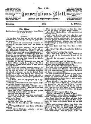 Regensburger Conversations-Blatt (Regensburger Tagblatt) Sonntag 5. Oktober 1873