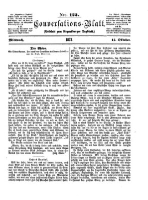 Regensburger Conversations-Blatt (Regensburger Tagblatt) Mittwoch 15. Oktober 1873