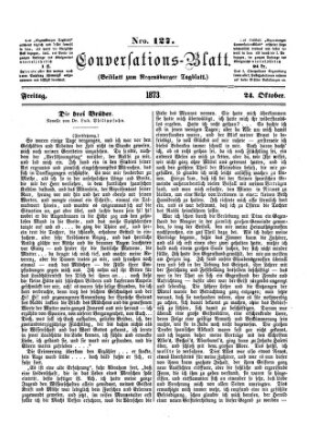 Regensburger Conversations-Blatt (Regensburger Tagblatt) Freitag 24. Oktober 1873