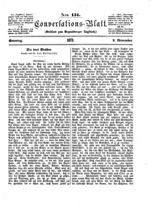 Regensburger Conversations-Blatt (Regensburger Tagblatt) Sonntag 2. November 1873