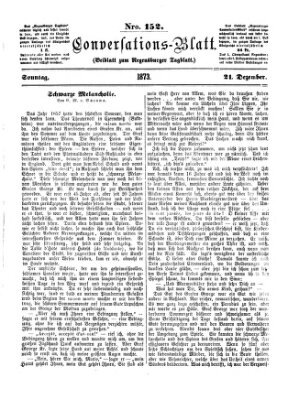 Regensburger Conversations-Blatt (Regensburger Tagblatt) Sonntag 21. Dezember 1873