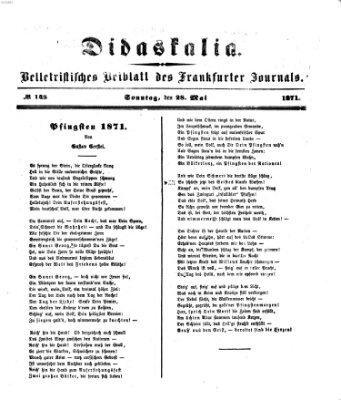 Didaskalia Sonntag 28. Mai 1871