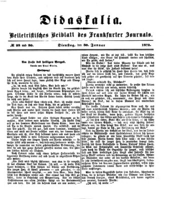 Didaskalia Dienstag 30. Januar 1872