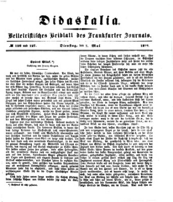 Didaskalia Dienstag 7. Mai 1872