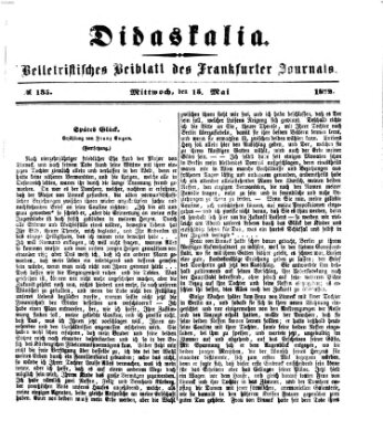 Didaskalia Mittwoch 15. Mai 1872