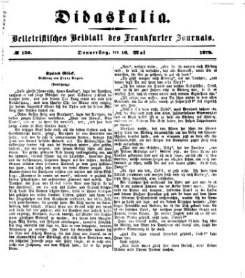 Didaskalia Donnerstag 16. Mai 1872