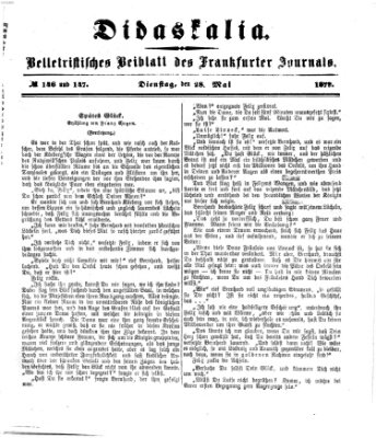 Didaskalia Dienstag 28. Mai 1872