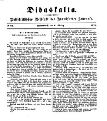 Didaskalia Mittwoch 5. März 1873