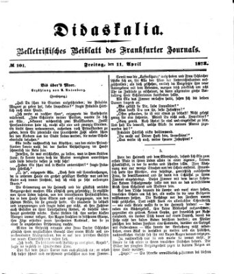 Didaskalia Freitag 11. April 1873