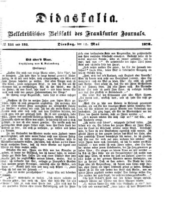 Didaskalia Dienstag 13. Mai 1873