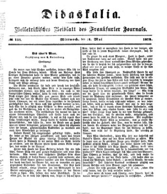 Didaskalia Mittwoch 14. Mai 1873