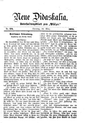 Neue Didaskalia (Pfälzer) Sonntag 26. März 1871