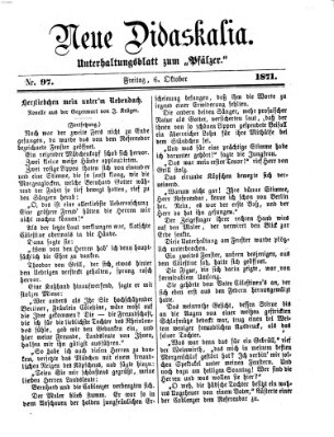 Neue Didaskalia (Pfälzer) Freitag 6. Oktober 1871