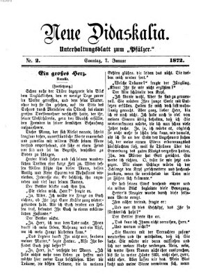 Neue Didaskalia (Pfälzer) Sonntag 7. Januar 1872