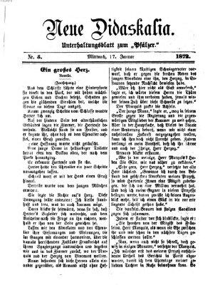 Neue Didaskalia (Pfälzer) Mittwoch 17. Januar 1872