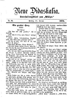 Neue Didaskalia (Pfälzer) Freitag 19. Januar 1872