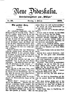 Neue Didaskalia (Pfälzer) Sonntag 4. Februar 1872