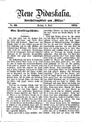 Neue Didaskalia (Pfälzer) Freitag 5. April 1872