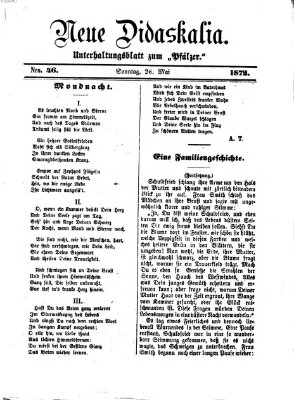 Neue Didaskalia (Pfälzer) Sonntag 26. Mai 1872