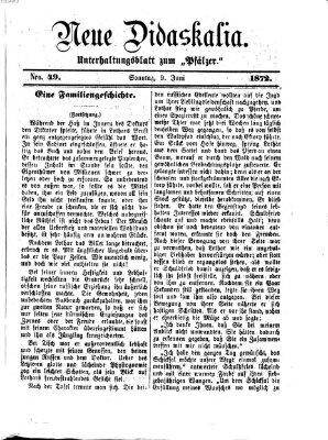 Neue Didaskalia (Pfälzer) Sonntag 9. Juni 1872